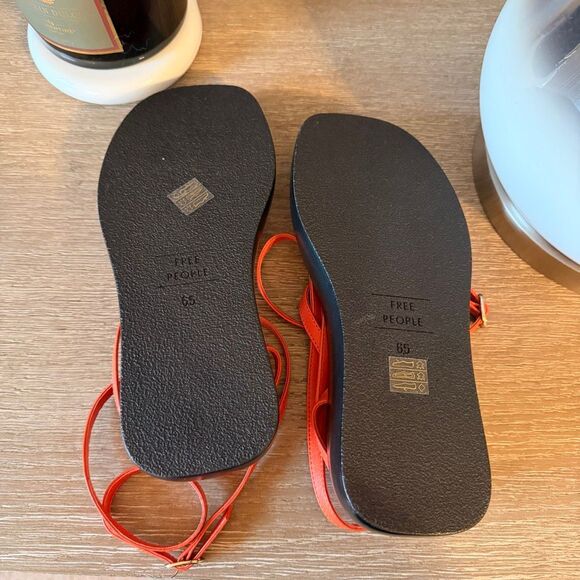 Free People Winnie Wrap Flatform Sandals Size 6.5 - Picture 5 of 6